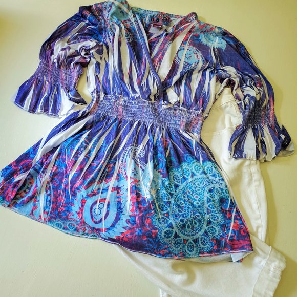 Colorful Paisley Top - Picture 4 of 7